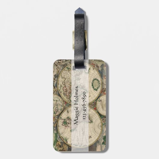 wander失ったすべてが|の世界地図を言い表わしません ラゲッジタグ (裏面縦)