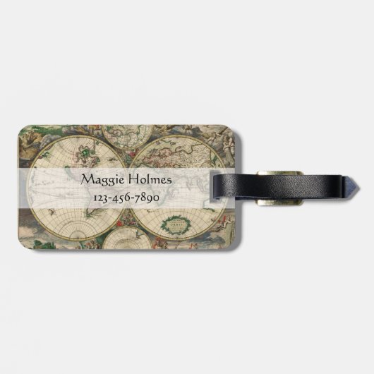 wander失ったすべてが|の世界地図を言い表わしません ラゲッジタグ (裏面横)