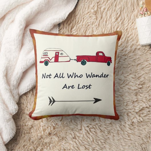 wander失った引用文のトレーラーのキャラバンであるすべて クッション (ブランケット)