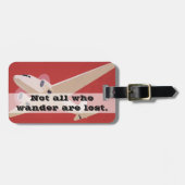 wander失った|のジェット機旅行冒険であるすべて ラゲッジタグ (正面横)