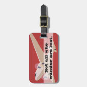 wander失った|のジェット機旅行冒険であるすべて ラゲッジタグ (正面縦)