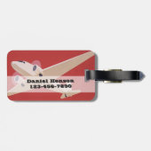 wander失った|のジェット機旅行冒険であるすべて ラゲッジタグ (裏面横)