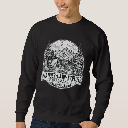 Wander Camp Explore Tシャツ (正面)
