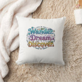 Wander. Dream. Discover. – 旅のインスピレーションA クッション (ブランケット)