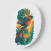 Wander far. Dream big. Live free. ラージ壁時計 (傾斜)