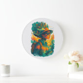 Wander far. Dream big. Live free. ラージ壁時計 (ホーム)