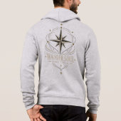 Wander Soul North Star Adult Zip-Up Sweatshirt パーカ (裏面)