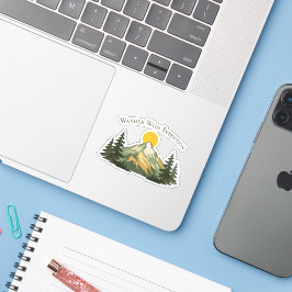 Wander With Intention Mountain Sticker シール
