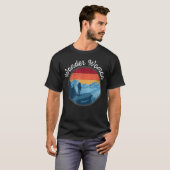 Wander Woman Retro Sunset - クライミング ハイキング Tシャツ (正面フル)