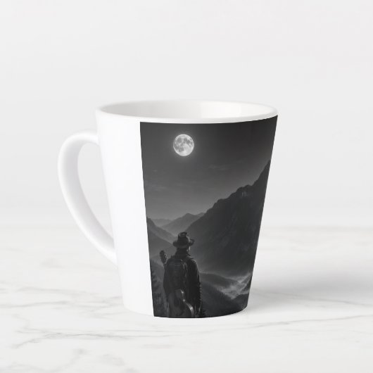 Wanderer Collection WO08 - 月明かりの山のオーバーロ カフェラテマグ (左アングル)