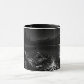 Wanderer Collection WO09 - 月明かりのキャンプ場の休息 マグカップ (中央)