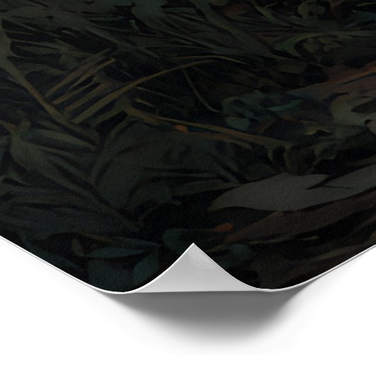 Wanderer Under Giant Crescent Moon ポスター (角)