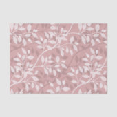 Wandering Leaves Elegant Blush Botanical Pattern 薄葉紙 (正面)