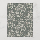 Wandering Leaves Elegant Earthy Botanical ポストカード (正面)