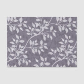 Wandering Leaves Elegant Lavender Botanical 薄葉紙 (正面)