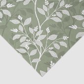 Wandering Leaves Elegant Sage Botanical Pattern  薄葉紙 (詳細)