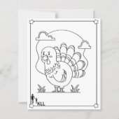 Wandering turkey coloring pages (正面)
