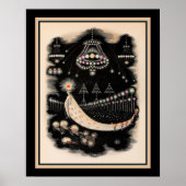 Wanderings of a Comet by J. J. Grandville ca 1844 ポスター (正面)