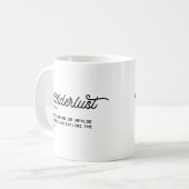 Wanderlustの定義 コーヒーマグカップ (正面左)