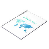 Wanderlustの水彩画のノート ノートブック (左側)