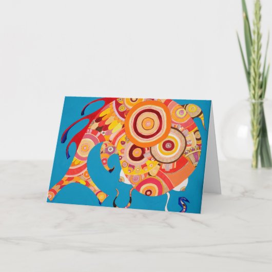 Wanderlustの空白のなメッセージカード カード (正面)