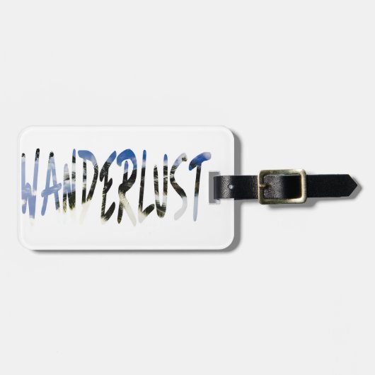 Wanderlustの荷物のラベル ラゲッジタグ (正面横)