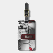 Wanderlustの荷物のラベル ラゲッジタグ (正面縦)