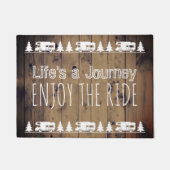 Wanderlustは乗車のヴィンテージのキャンピングカートレーラーを楽しみます ドアマット (正面)