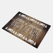 Wanderlustは乗車のヴィンテージのキャンピングカートレーラーを楽しみます ドアマット (アングル)