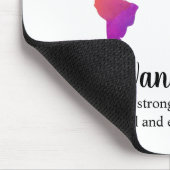 Wanderlustまたはカラフルの世界地図のデザインのための マウスパッド (コーナー)