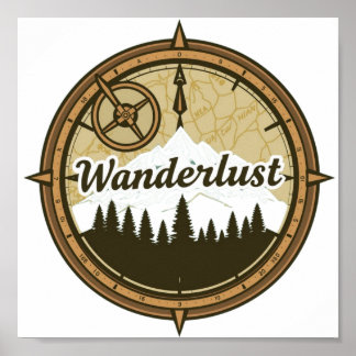 Wanderlustデジタルダウンロード – DTF Printable ポスター