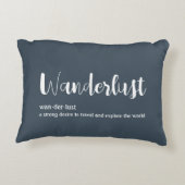 Wanderlust定義ホワイトグレーブルー アクセントクッション (裏面)