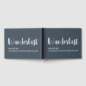 Wanderlust定義ホワイトグレーブルー ゲストブック (全面)