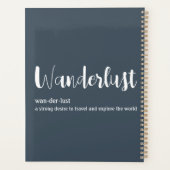 Wanderlust定義ホワイトグレーブルー プランナー手帳 (裏面)