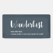 Wanderlust定義ホワイトグレーブルー 横断幕 (横)