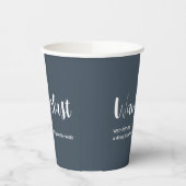 Wanderlust定義ホワイトグレーブルー 紙コップ (左)