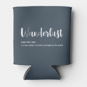 Wanderlust定義ホワイトグレーブルー 缶クーラー (正面)