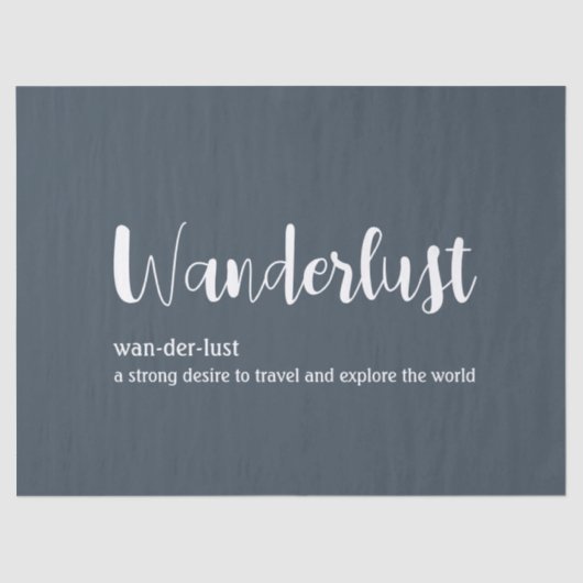 Wanderlust定義ホワイトグレーブルー 薄葉紙 (正面)