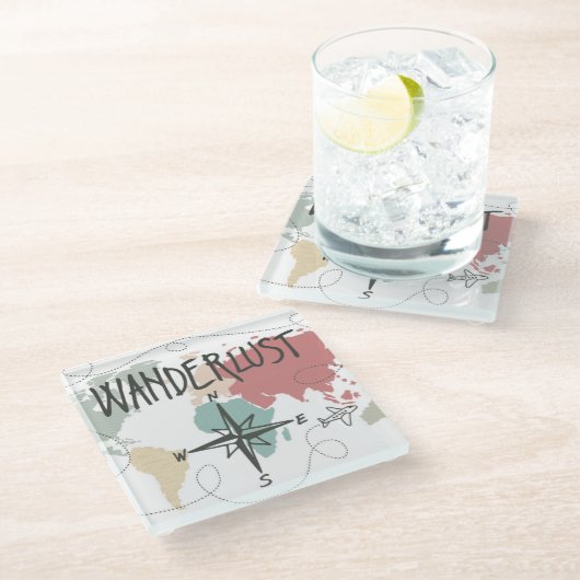Wanderlust ガラスコースター (アングル)