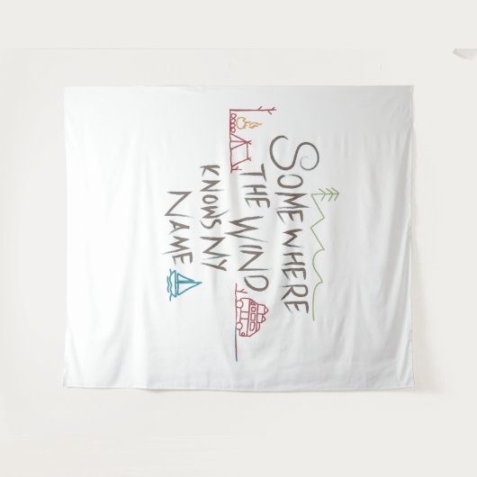 wanderlust タペストリー (正面(横))