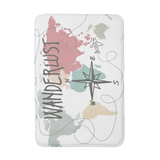 Wanderlust バスマット (正面縦)