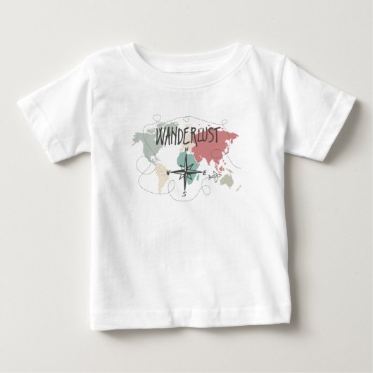 Wanderlust ベビーTシャツ (正面)