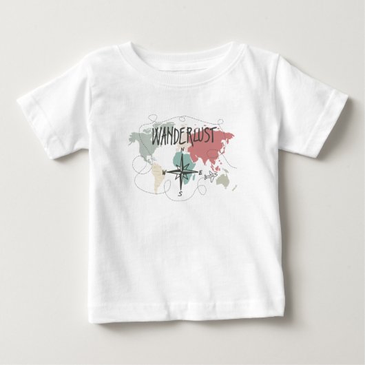 Wanderlust ベビーTシャツ (正面)