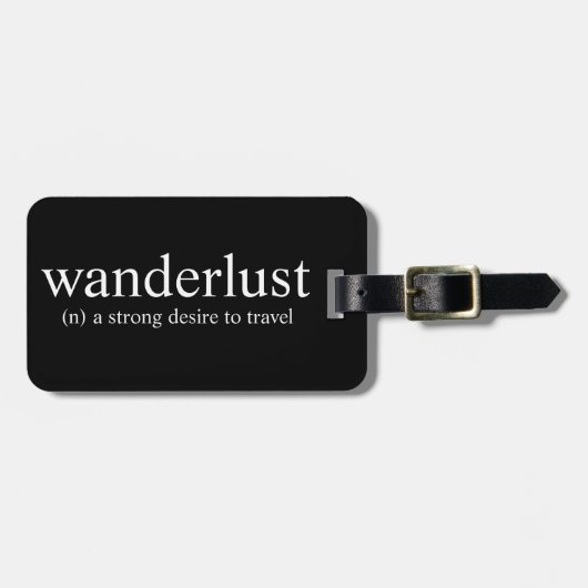 wanderlust ラゲッジタグ (正面横)