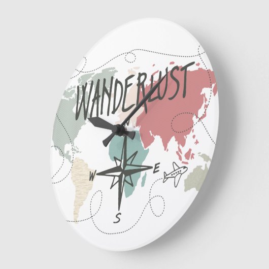 Wanderlust ラージ壁時計 (傾斜)