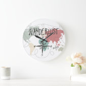 Wanderlust ラージ壁時計 (ホーム)
