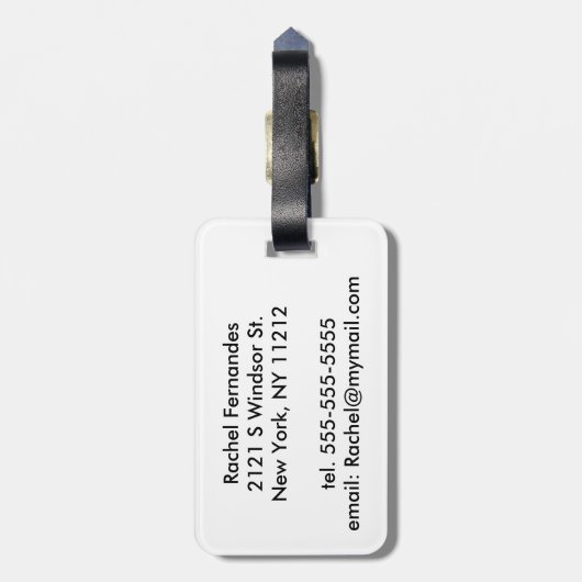 "Wanderlust…" ヴィンテージの紙の走行の引用文 ラゲッジタグ (裏面縦)