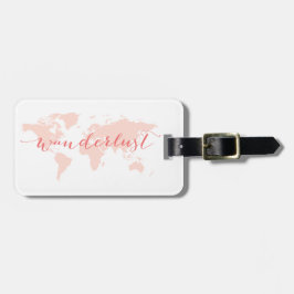 Wanderlust、走行する欲求世界地図 ラゲッジタグ