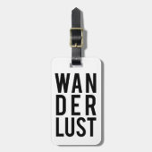 Wanderlust、走行する欲求 ラゲッジタグ (正面縦)