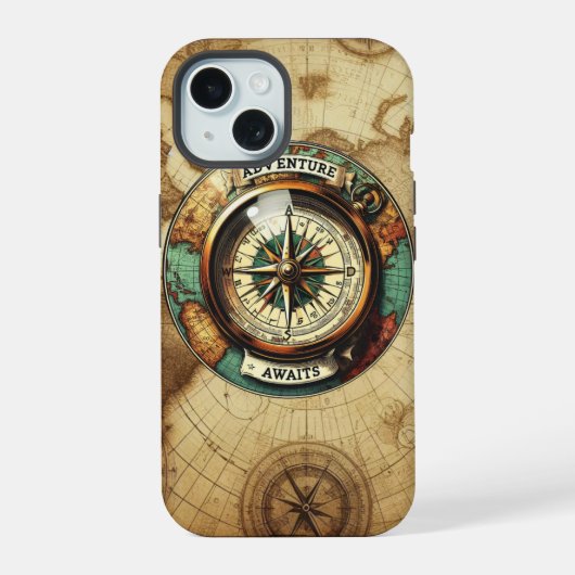 Wanderlust Compass iPhone / iPad カー 15ケース (裏面)